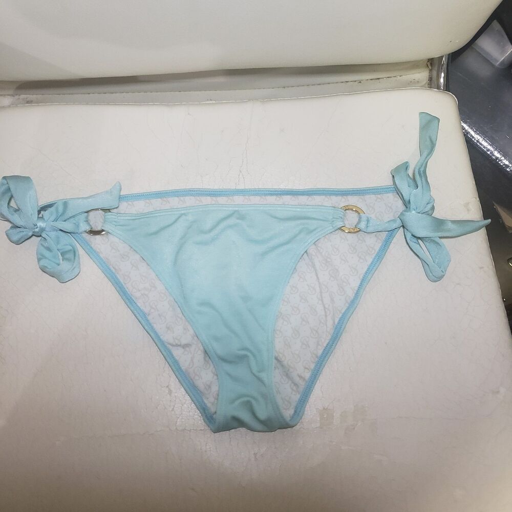Victoria's Secret Very Sexy Light Blue Side-Tie Bikini Bottom M Great Condition!